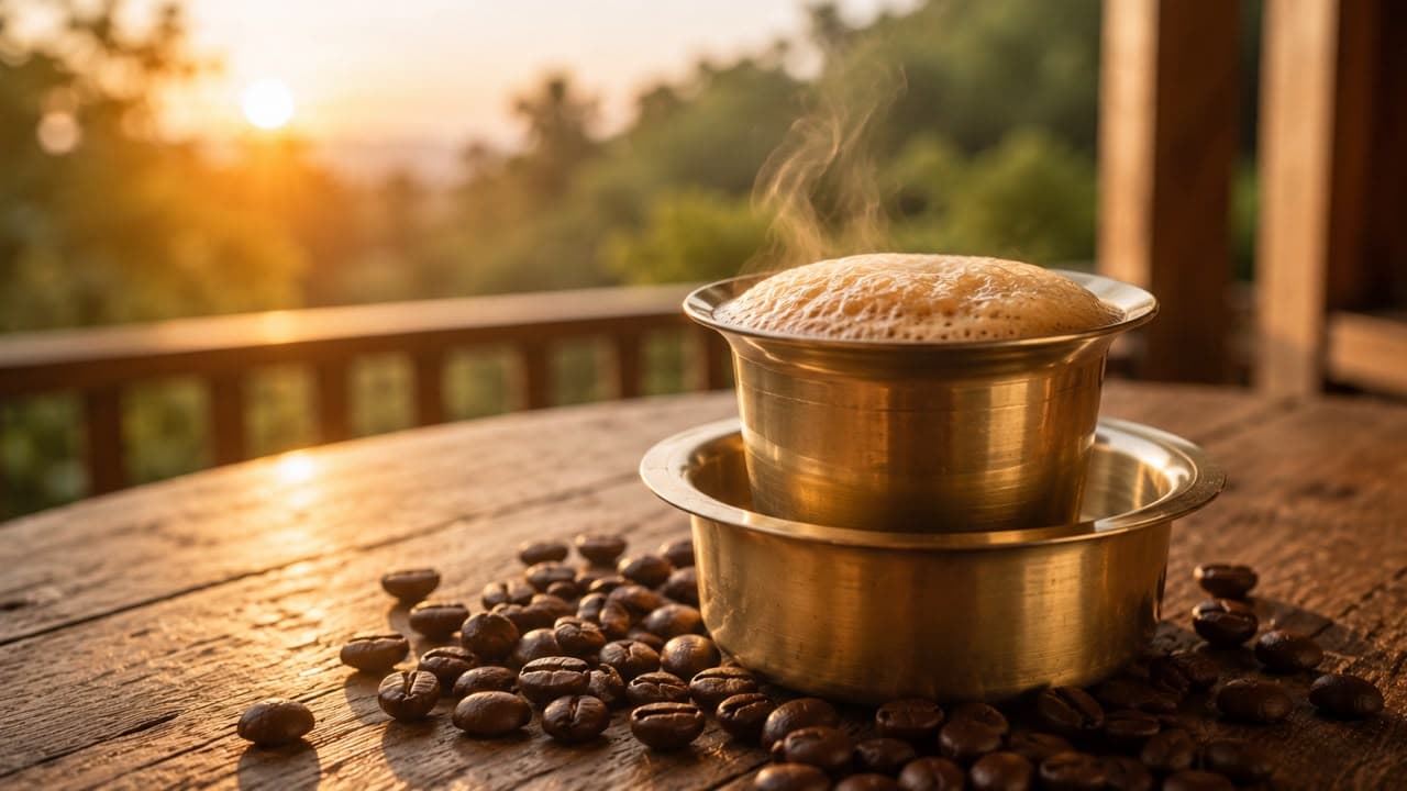 Fresh coffee and plantation